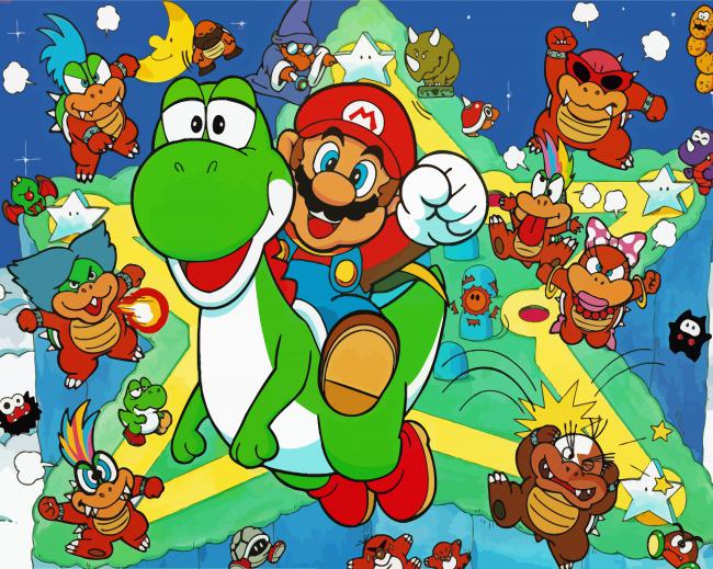 Adventure Of Super Mario Bros 3 Game – Diamond Paintings